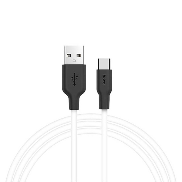 Кабель HOCO X21 USB Type-C cable, 1м, усиленный, белый